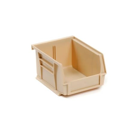 Quantum Storage Systems Hang & Stack Storage Bin, Plastic, Beige, 24 PK QUS210IV**